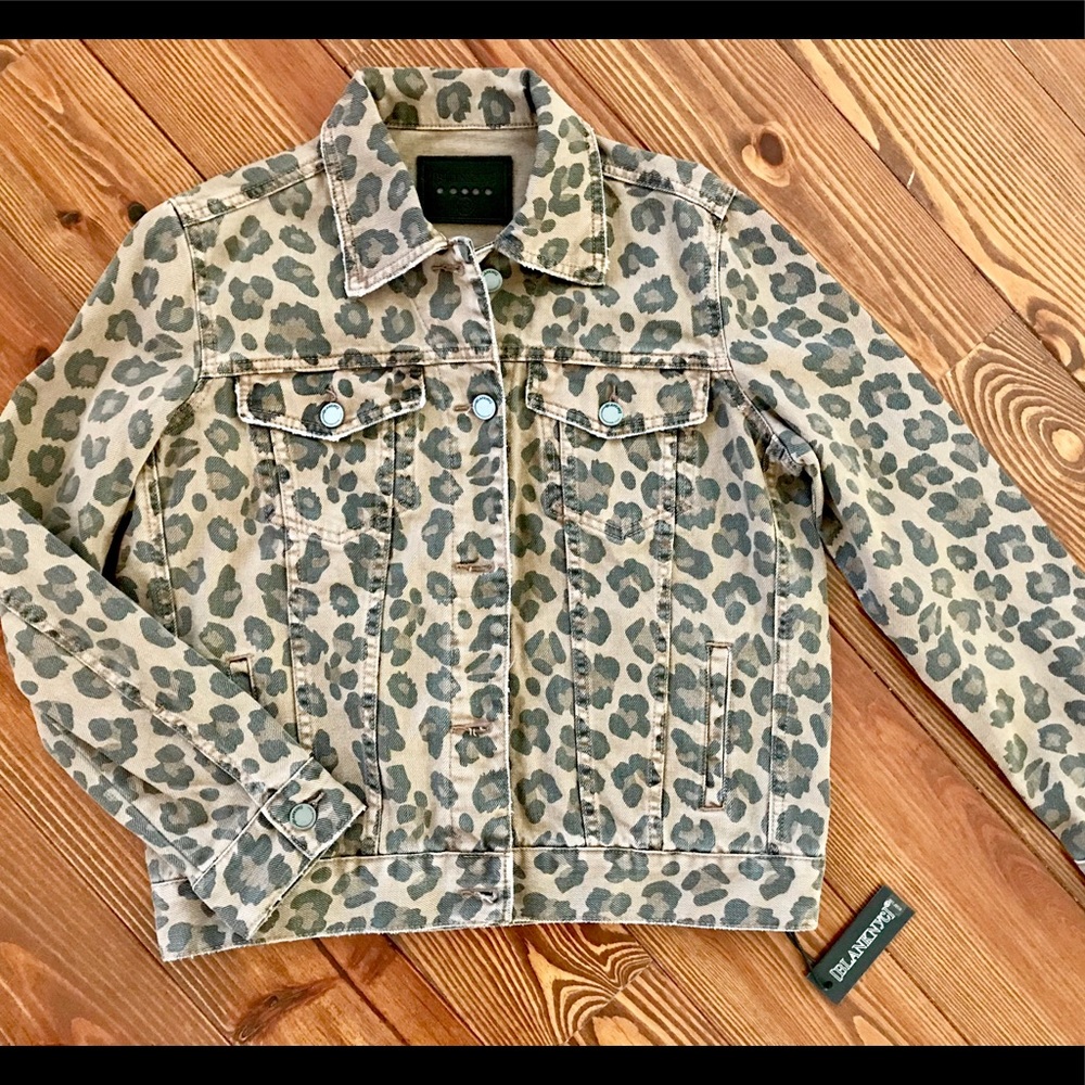 Leopard Denim Jacket